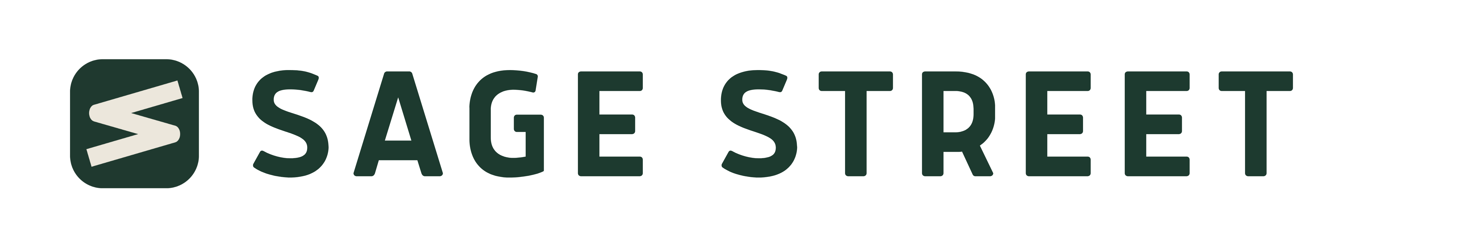 Sage Street Rectangle Word Logo - 2